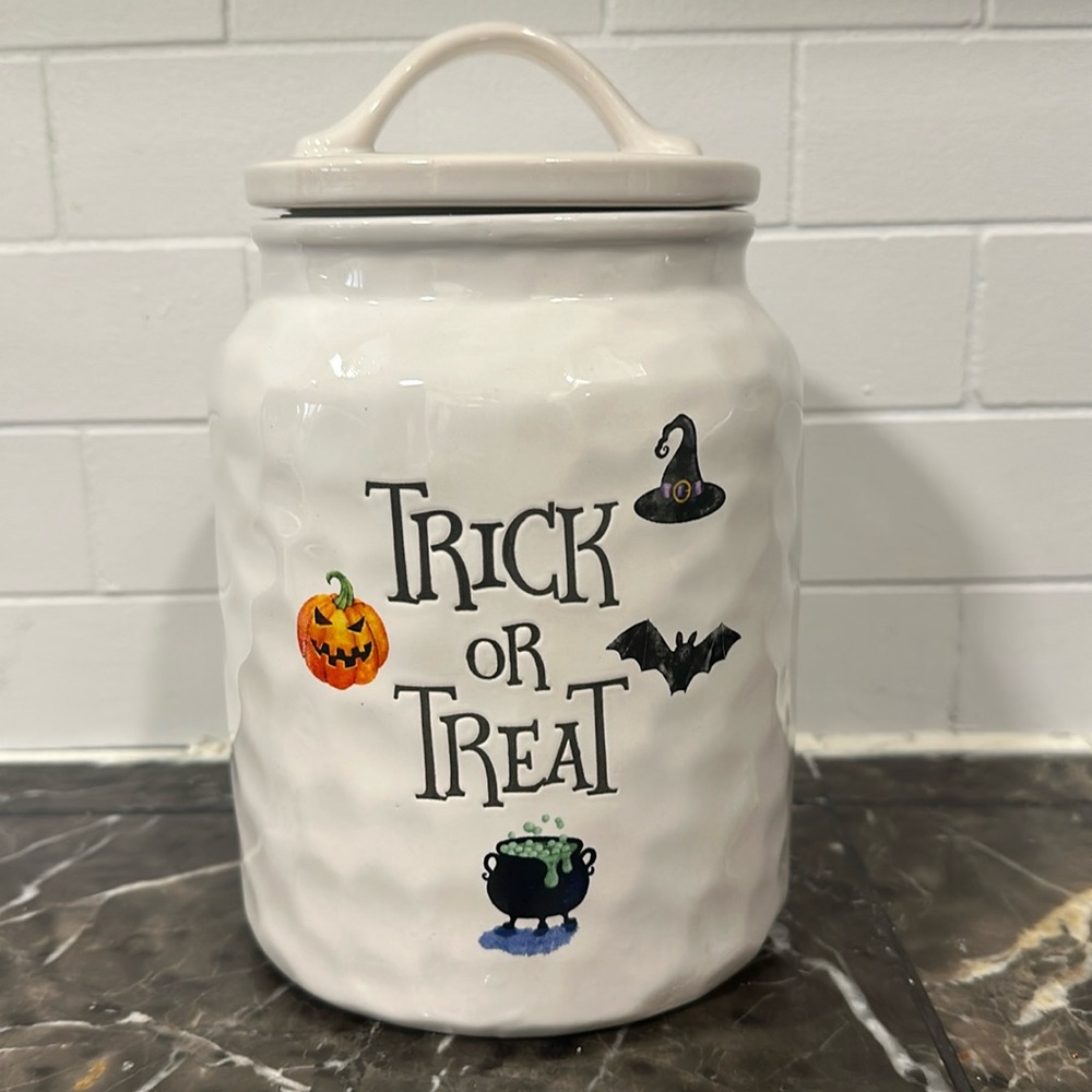 Trick or Treat Canister by Harvest Green Studio